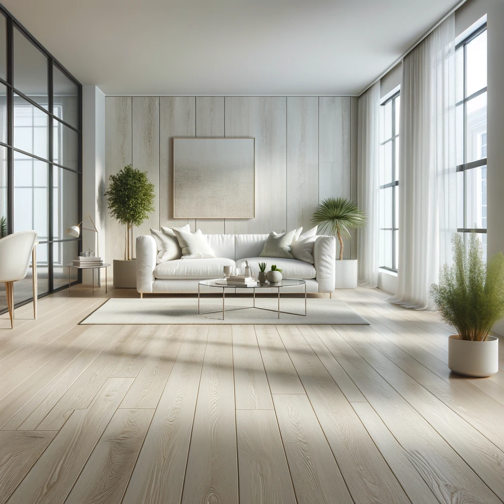 blanched laminate real wood flooring